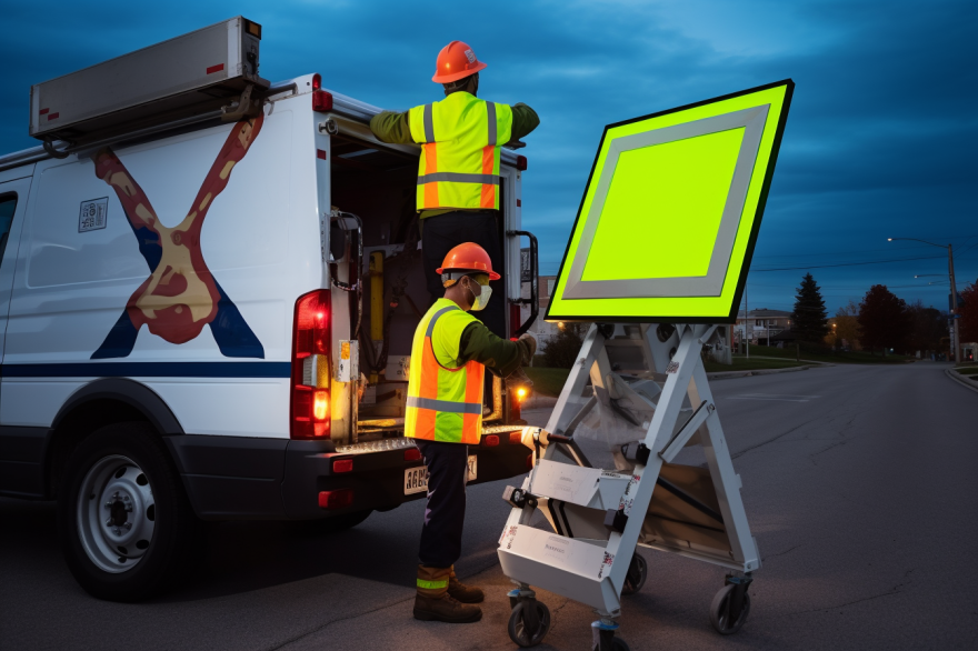 Underhåll och service av LED-trafikskyltar