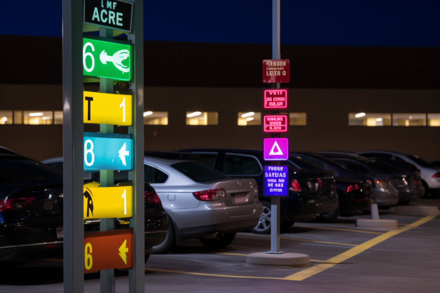 Användning av LED-teknik i parkeringsskyltar