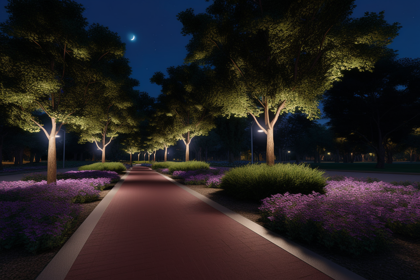Bästa LED-belysningslösningar för parker och offentliga områden - design och stil